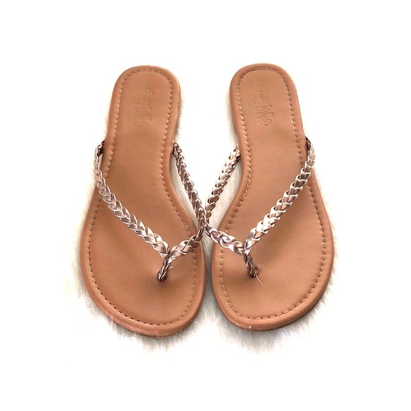 braided flip flops
